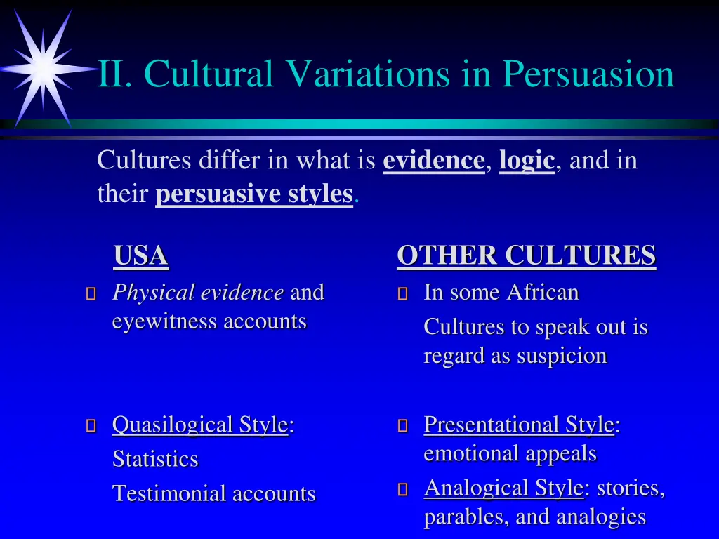 ii cultural variations in persuasion