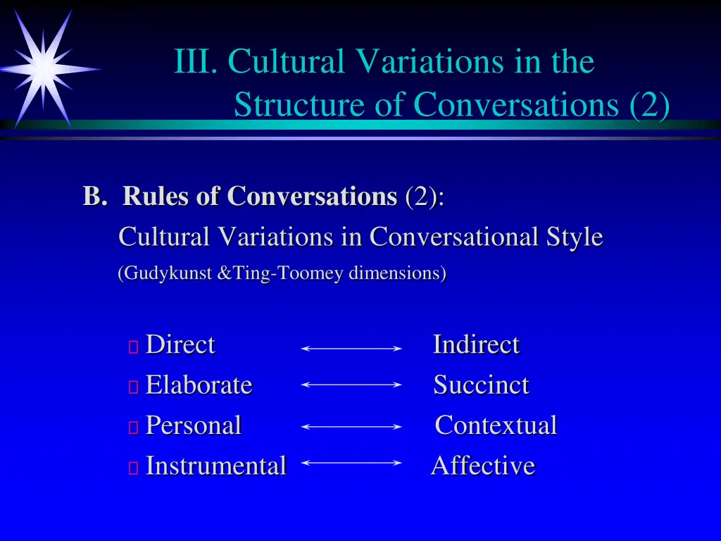 iii cultural variations in the structure 1