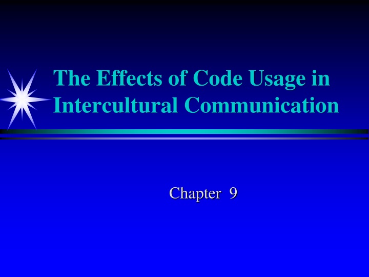 the effects of code usage in intercultural