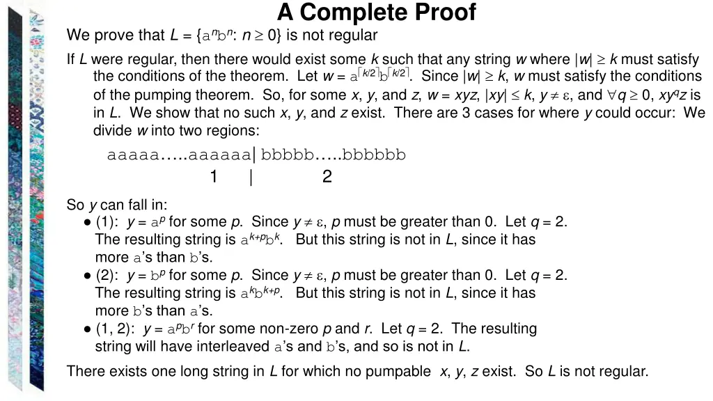 a complete proof