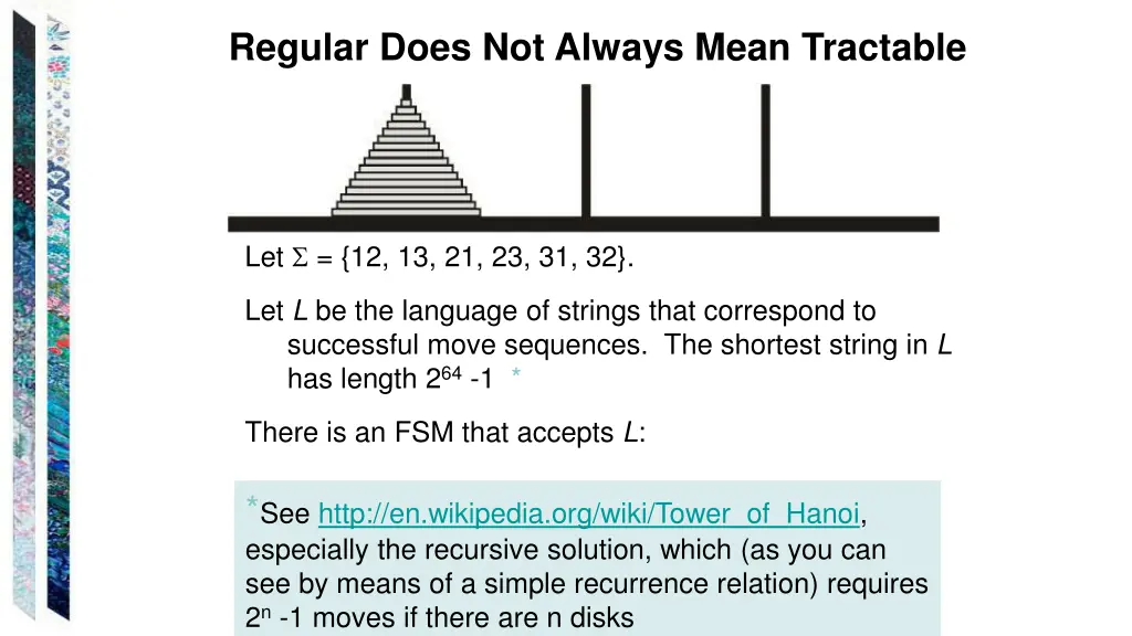 regular does not always mean tractable