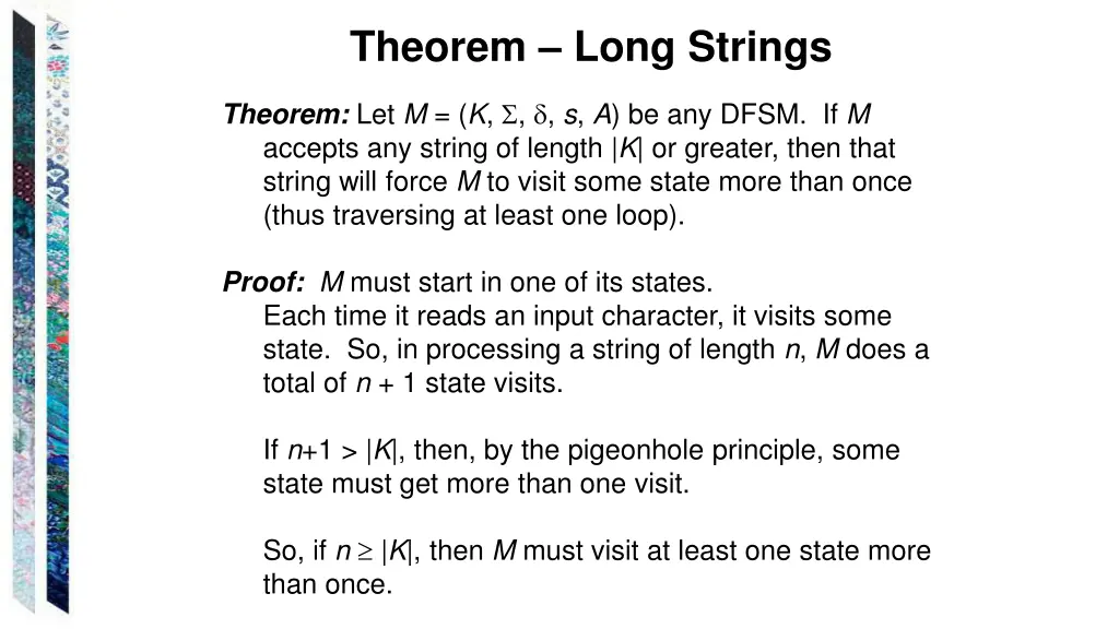theorem long strings