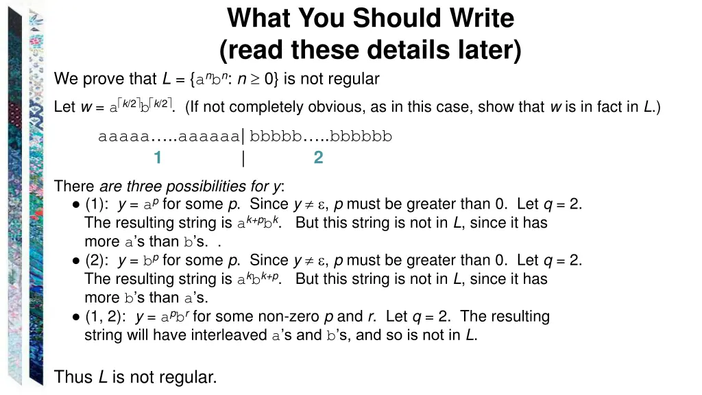 what you should write read these details later 1