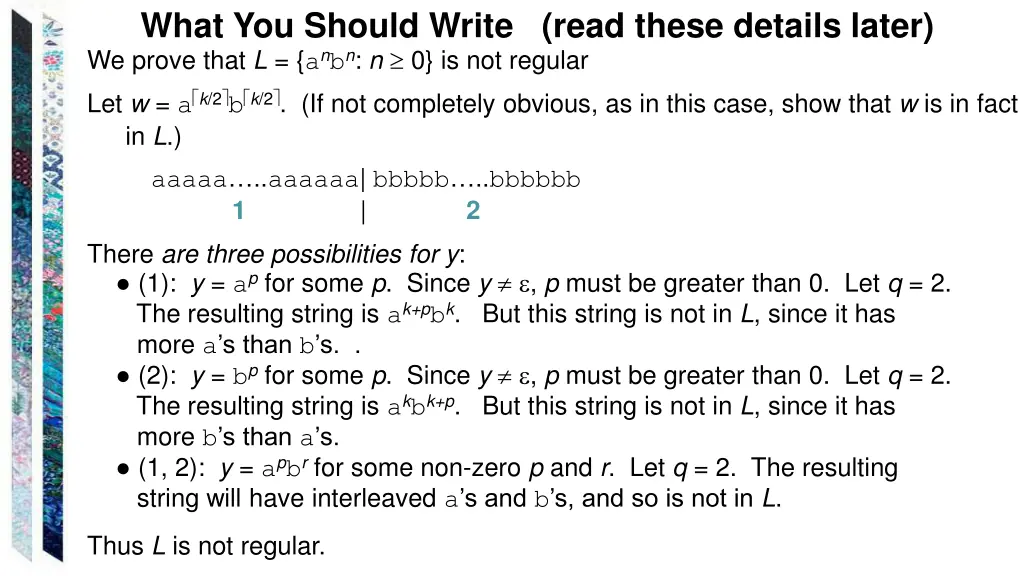 what you should write read these details later