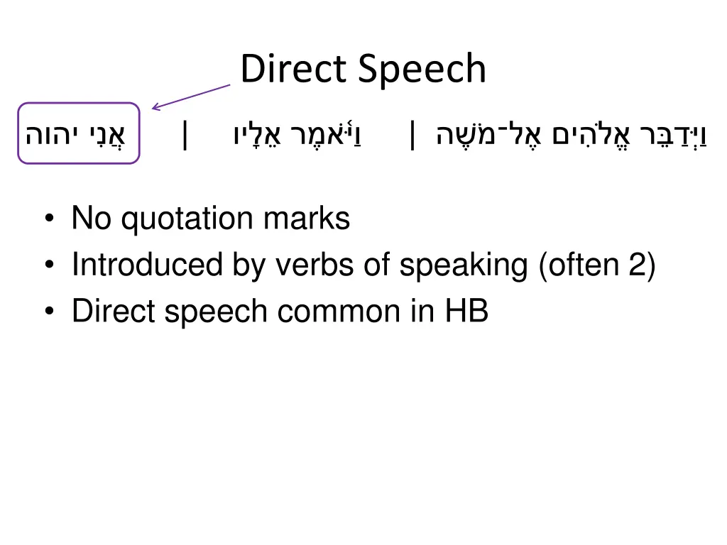 direct speech