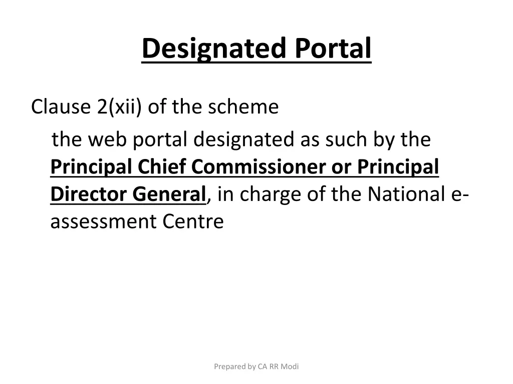 designated portal