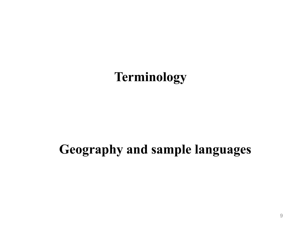 terminology
