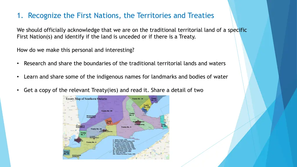 1 recognize the first nations the territories
