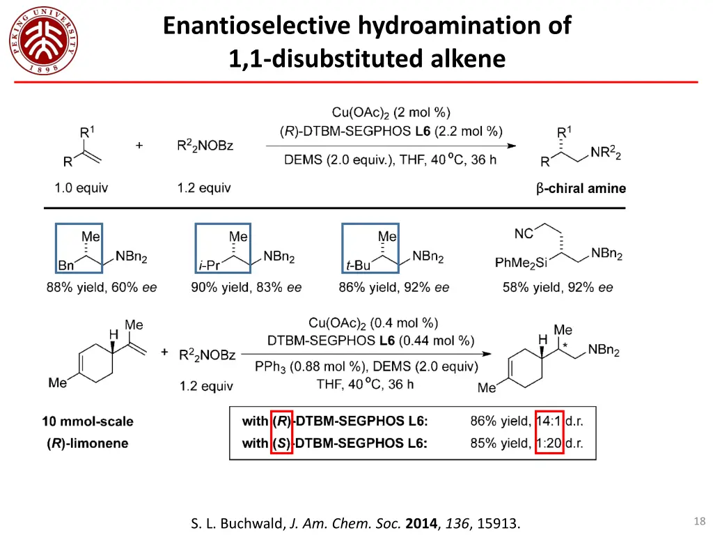 enantioselective hydroamination