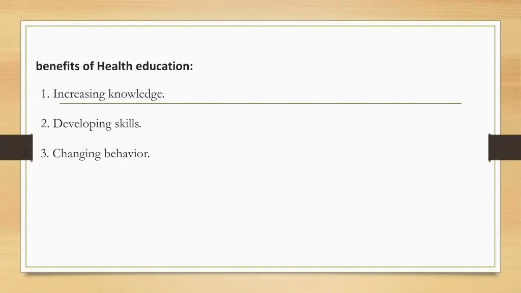 benefits of health education