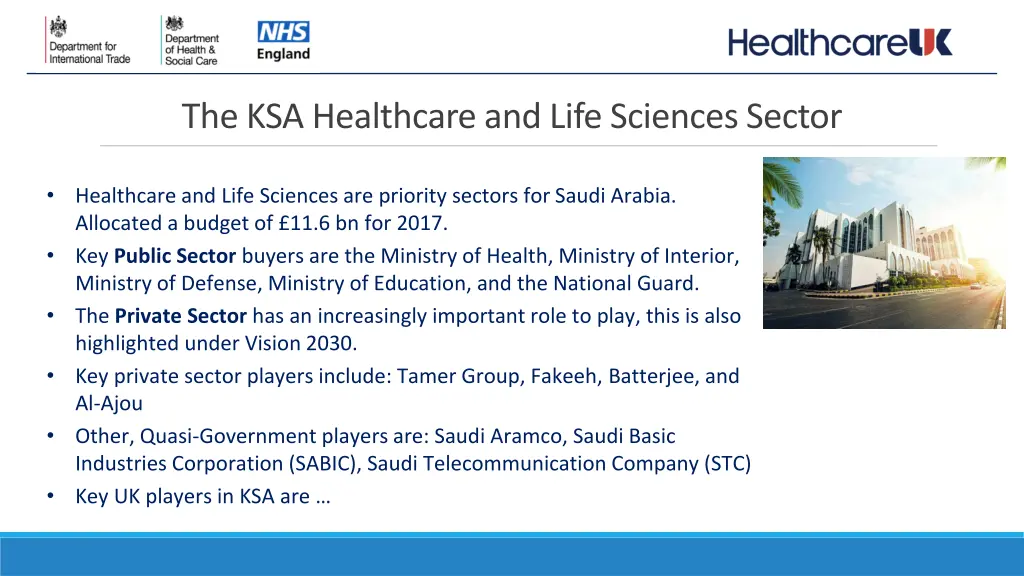 the ksa healthcare and life sciences sector