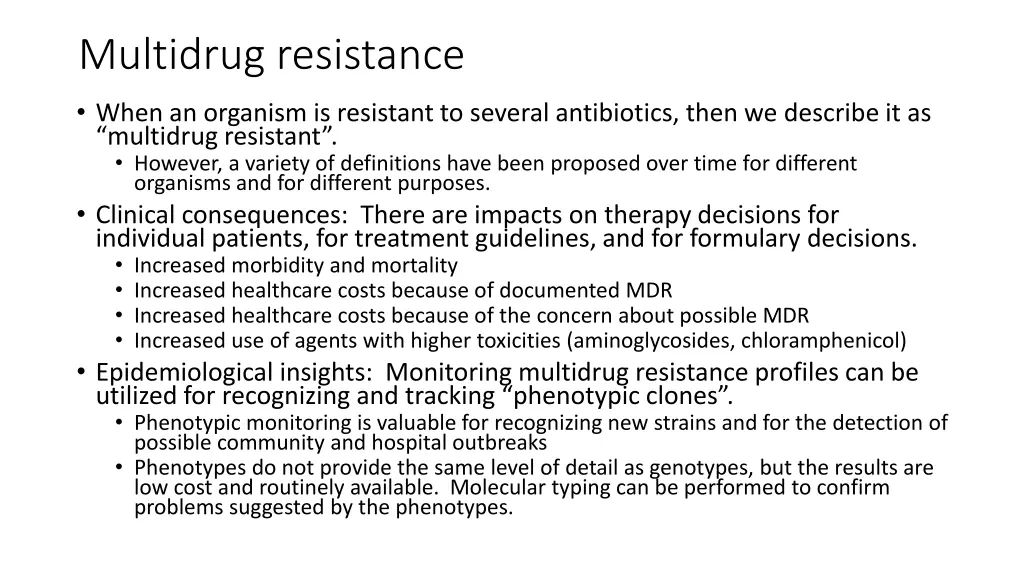 multidrug resistance