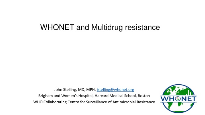 whonet and multidrug resistance