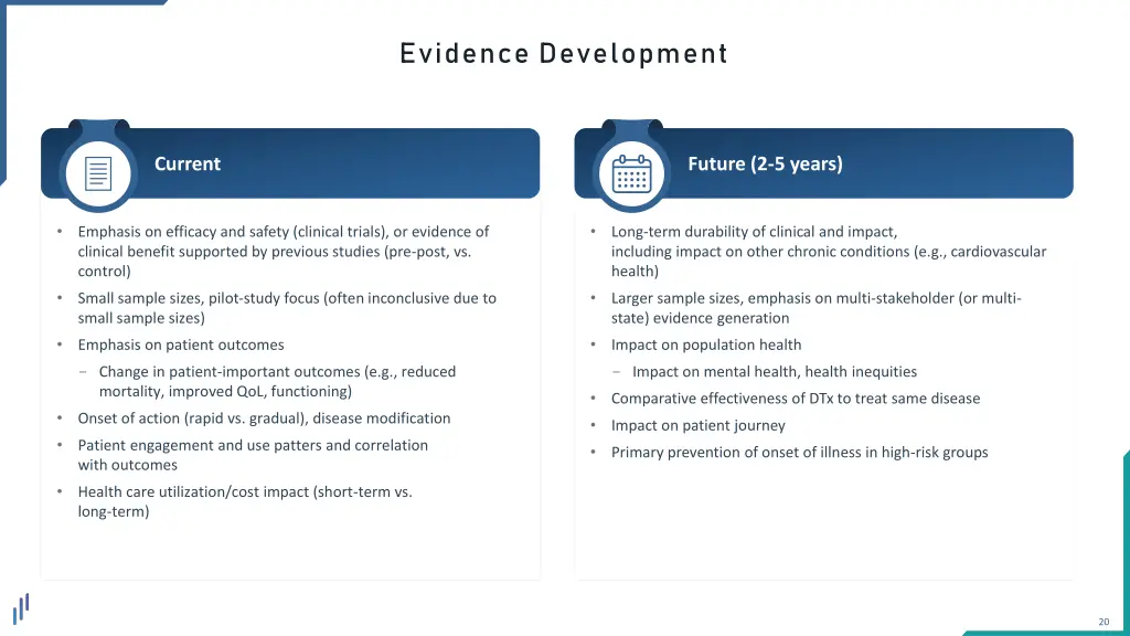 evidence development