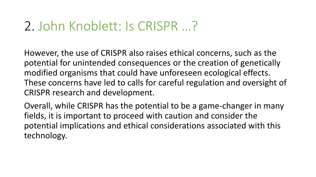 2 john knoblett is crispr