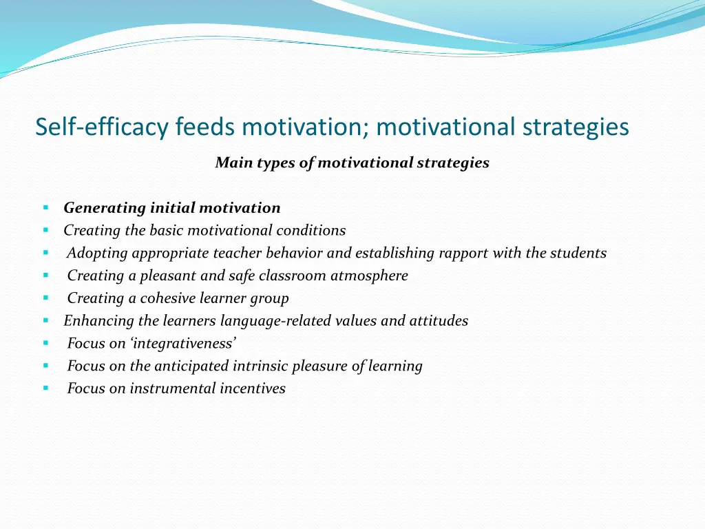 self efficacy feeds motivation motivational 1
