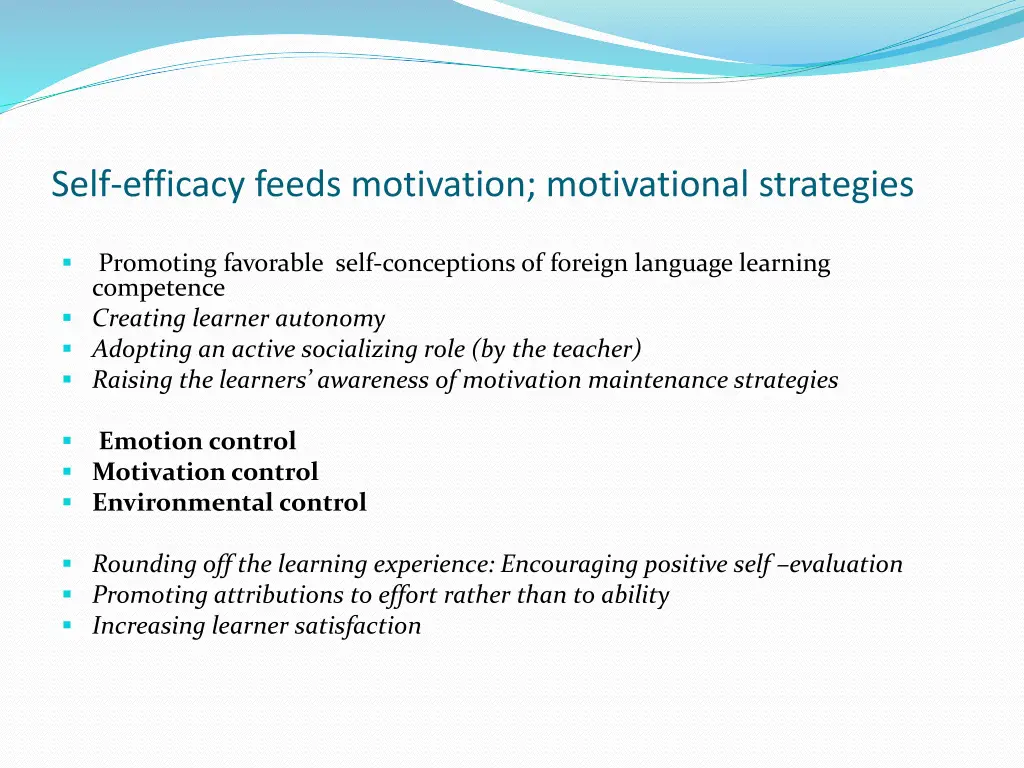 self efficacy feeds motivation motivational 3