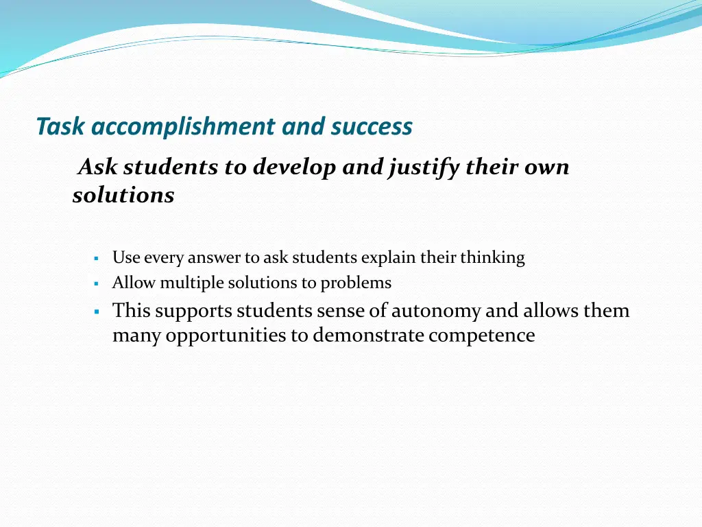 task accomplishment and success 2