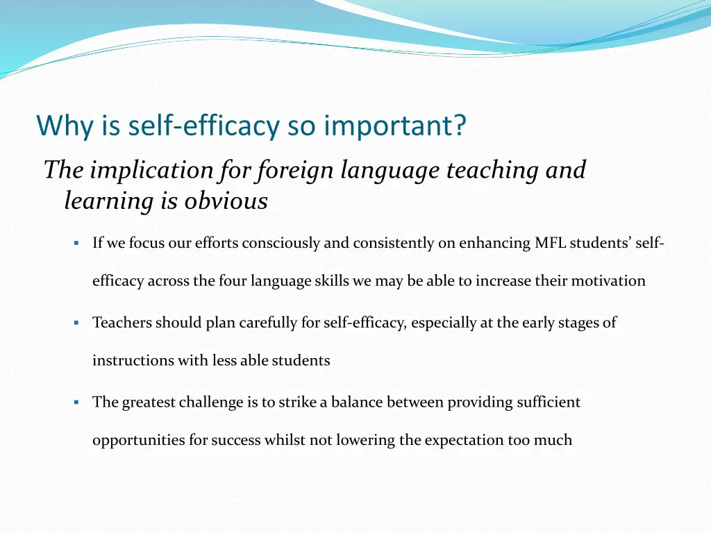 why is self efficacy so important 1