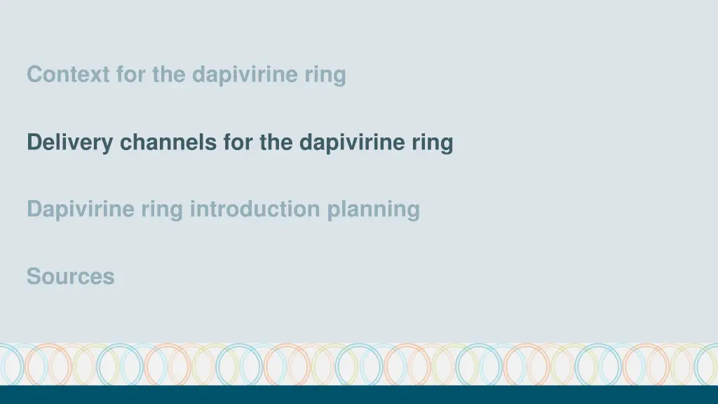 context for the dapivirine ring 1