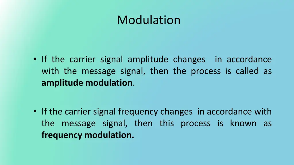 modulation 1
