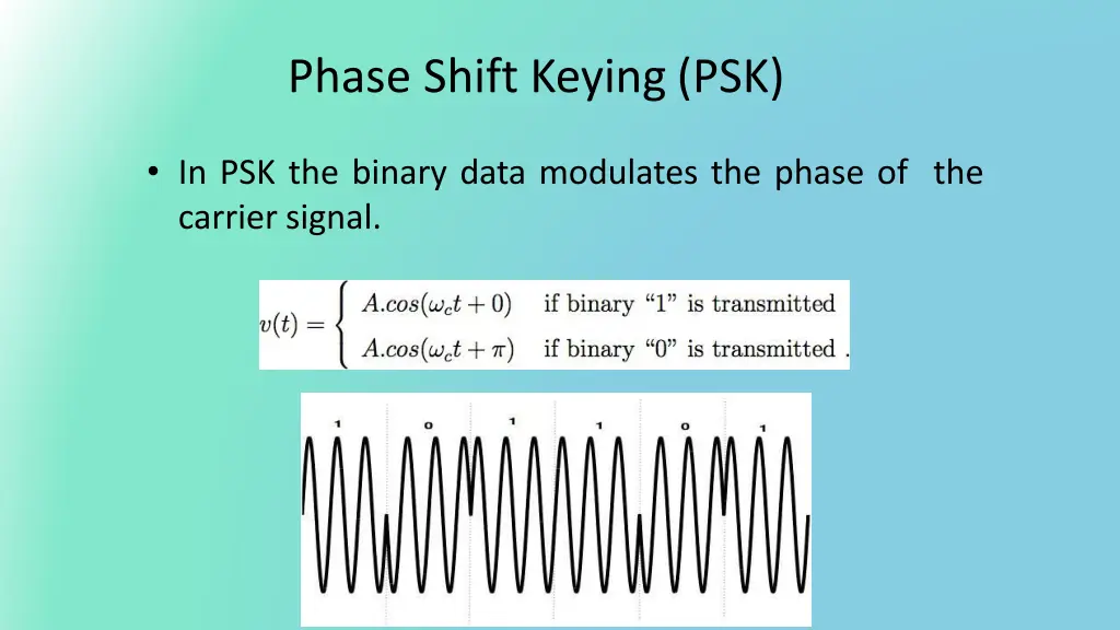 phase shift keying psk