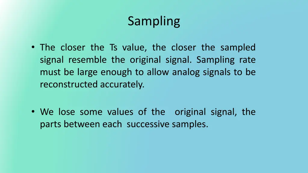 sampling 2