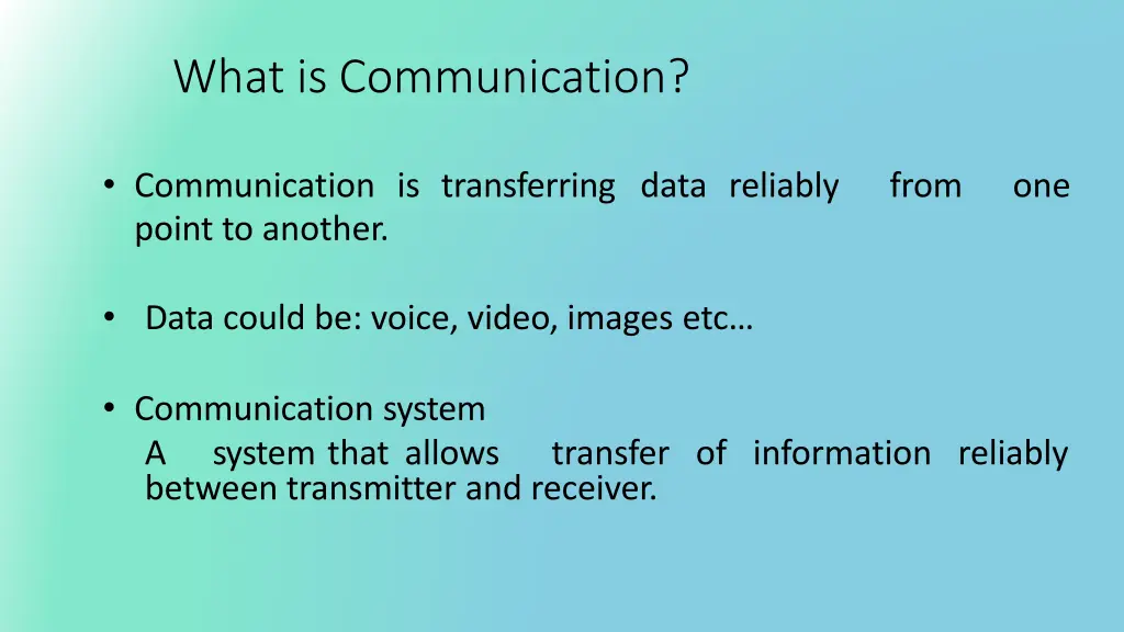 what is communication