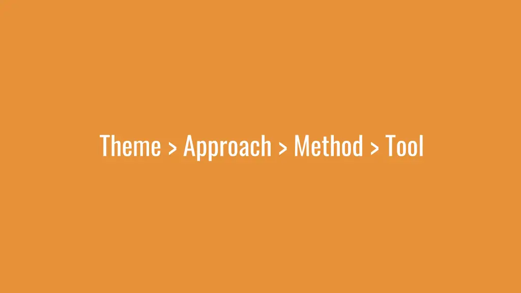 theme approach method tool 2