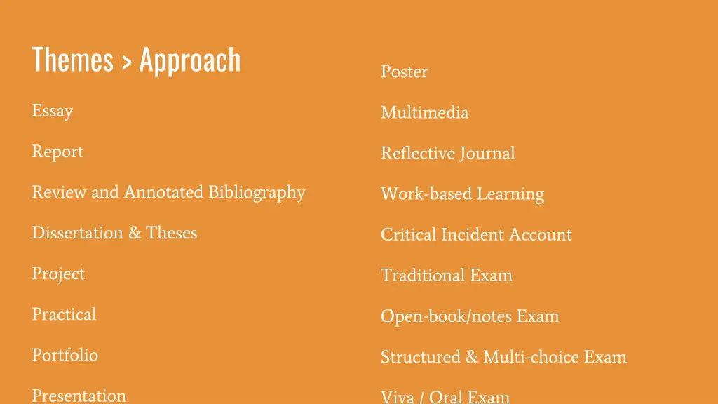 themes approach