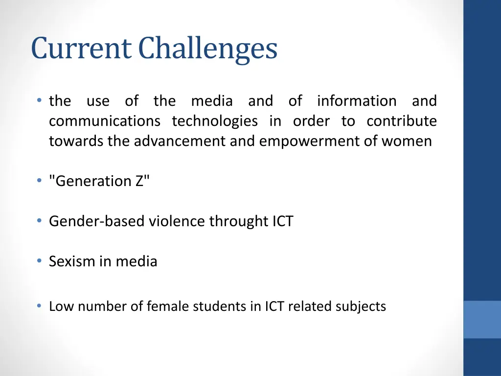 current challenges