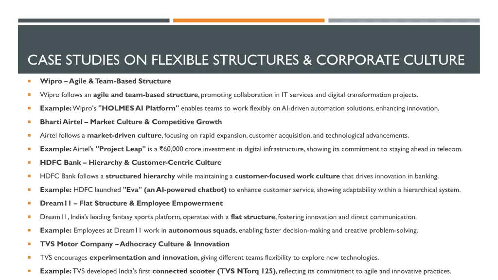 case studies on flexible structures corporate