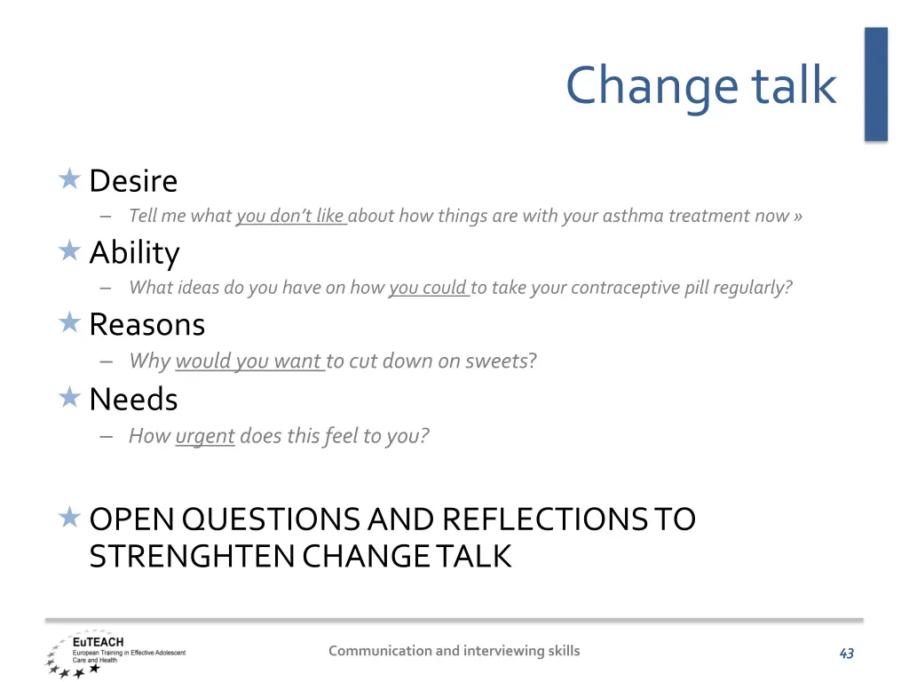 change talk