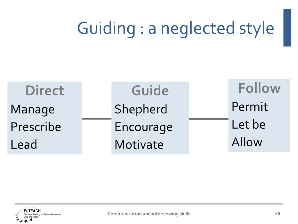guiding a neglectedstyle