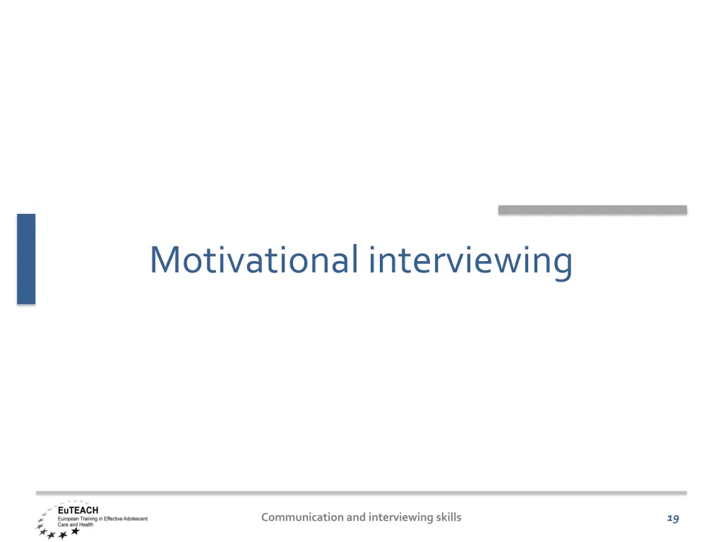 motivational interviewing