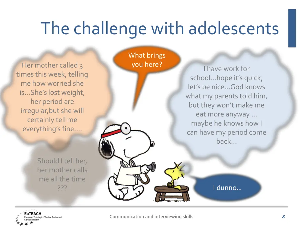 the challenge withadolescents