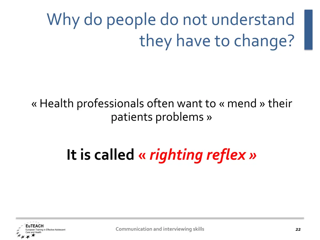 whydo people do not understand theyhave to change
