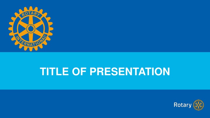 title of presentation