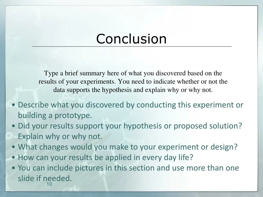 conclusion