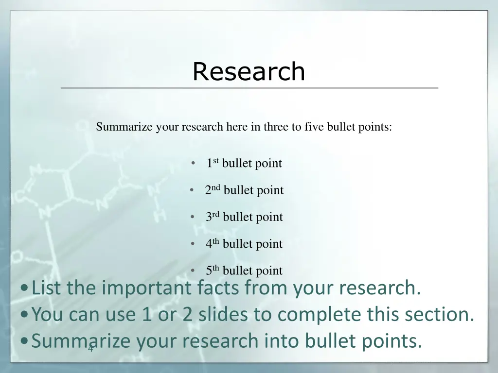 research
