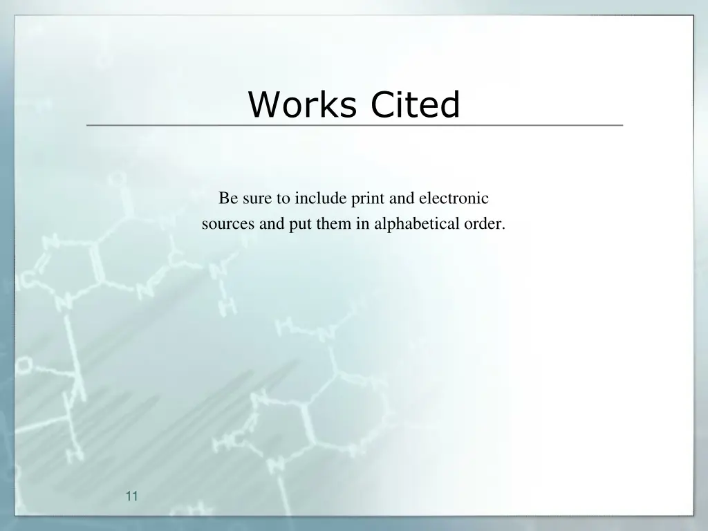 works cited