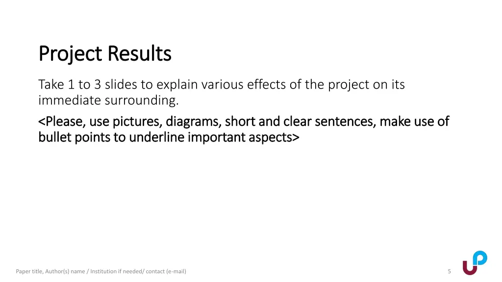 project results project results