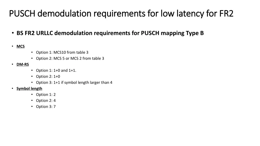 pusch pusch demodulation requirements 1
