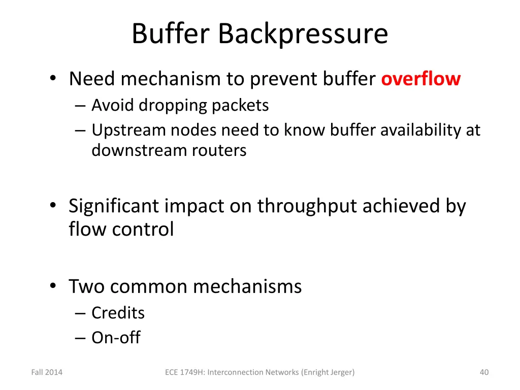 buffer backpressure