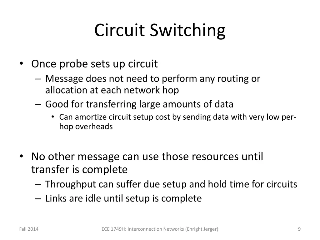 circuit switching