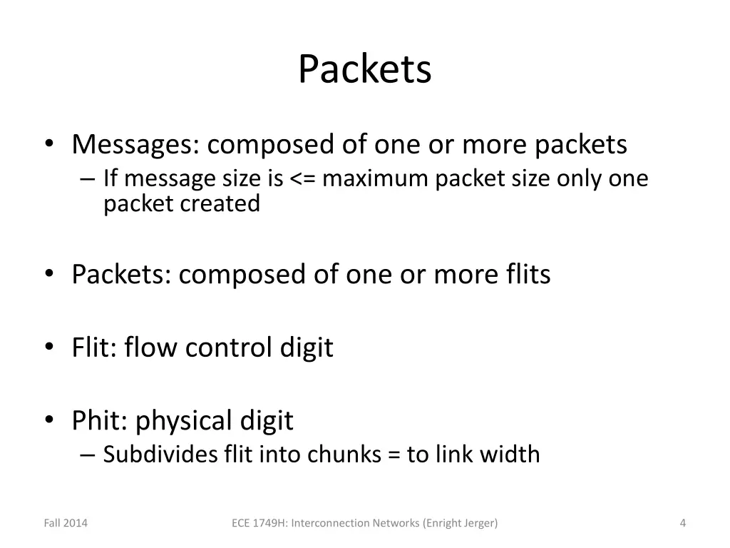 packets