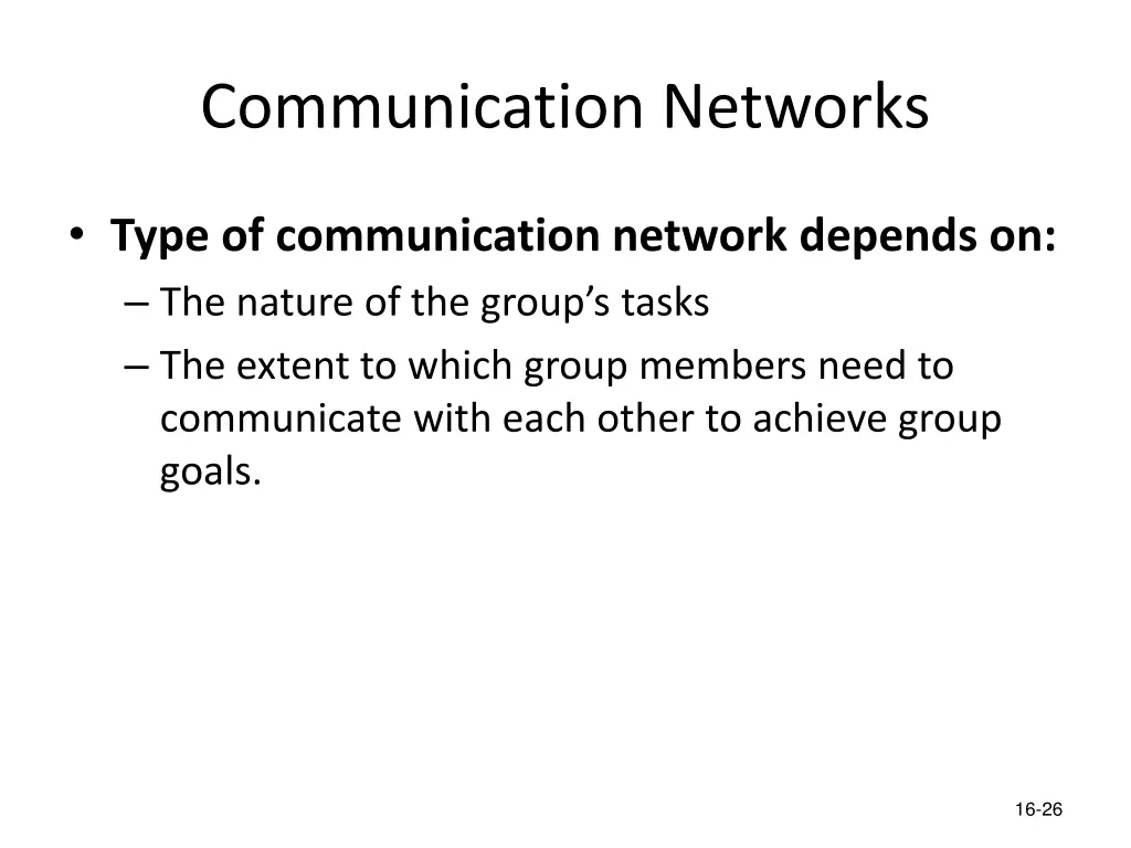 communication networks 1