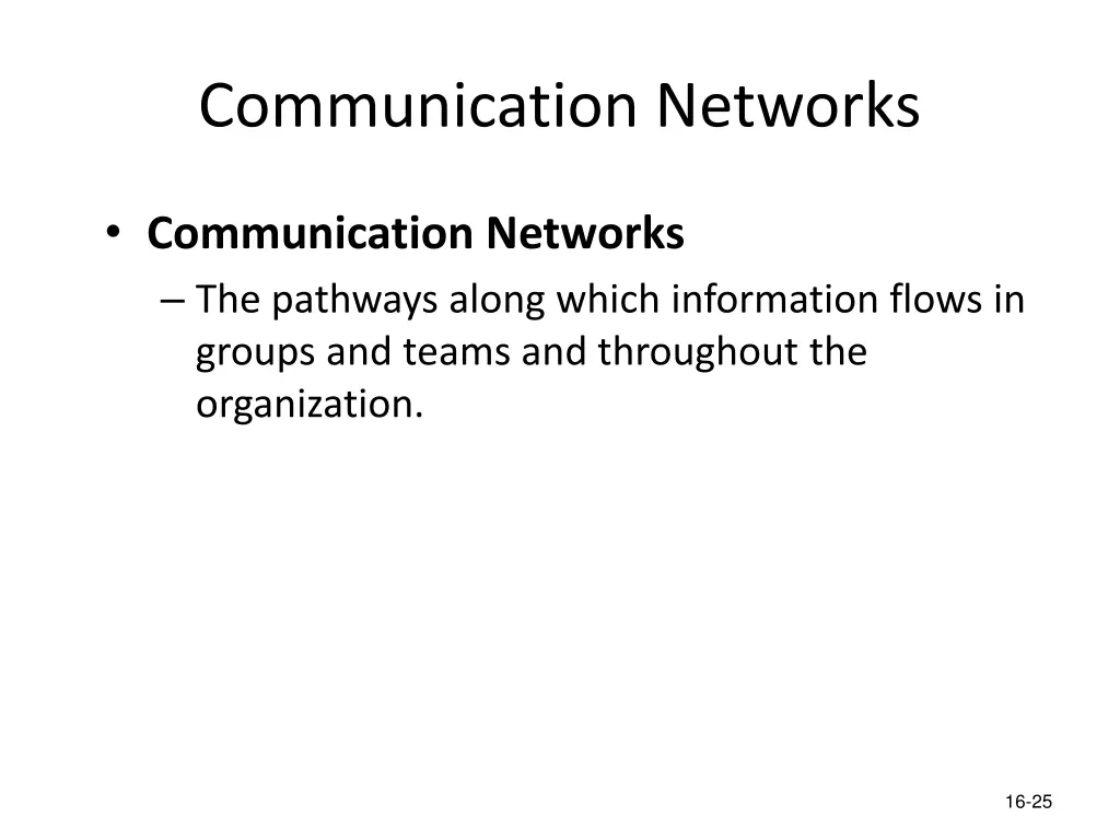 communication networks
