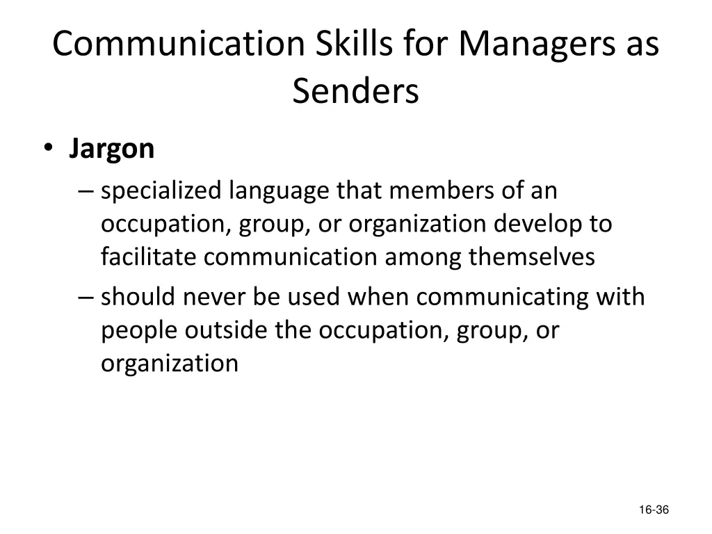 communication skills for managers as senders 1