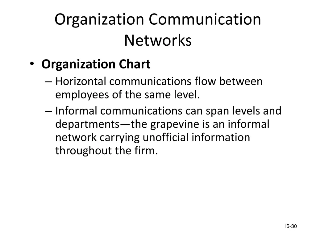 organization communication networks organization 1